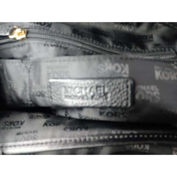 Michael Kors Jet Set Signature Flap Backpack Bag Black Retail $298